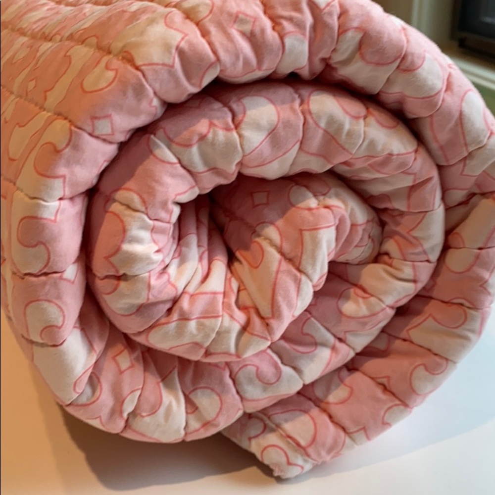 Dwell Studios Childrens Blanket PlayMat Pink White - Picture 5 of 9